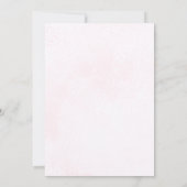 Pink Boho Pampas Grass Floral Bridal Shower Einladung (Rückseite)