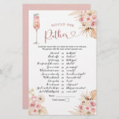 Pink Boho Petals und Prosecco würden sie eher (Vorne/Hinten)