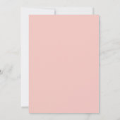 Pink Boho Pumpkin Baby Dusche Einladung (Rückseite)