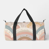 Pink Boho Rainbow Girly Duffle Bag (Vorderseite)