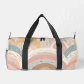 Pink Boho Rainbow Girly Duffle Bag (Rückseite)