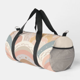 Pink Boho Rainbow Girly Duffle Bag
