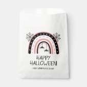 Pink Boho Rainbow Halloween Geschenktütchen (Vorderseite)