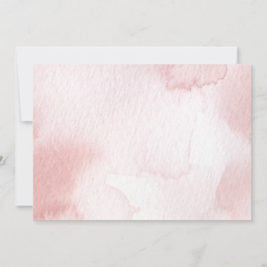 Pink Boho Rainbow ist nicht einsam Dankeskarte (Rückseite)