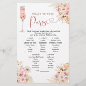 Pink Boho Rose Soiree Brautparty Pursuit Game