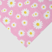 Pink Boho Spring Daisies Pattern Seidenpapier (Ausschnitt)