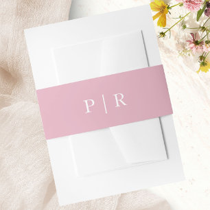 Pink Boho Wedding Einladungsbanderole