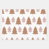Pink Boho Weihnachtsbaum Wrapping Paper Sheets Geschenkpapier Set (Vorderseite 3)