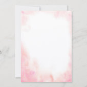 Pink Boho Wildflower Baby in Bloom Baby Shower Einladung (Rückseite)