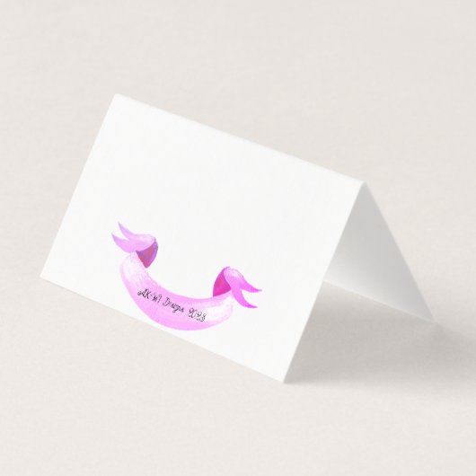 Pink Bokeh Blank in Grußkarten (Rückseite)