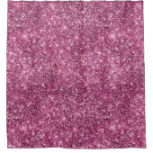 Pink Bokeh Glitzer Duschvorhang (Vorderseite)