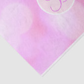 Pink Bokeh Glitzerschrift Monogramm Buchstabe Init Seidenpapier (Ausschnitt)