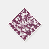 Pink Bokeh Hearts Serviette (Ecke)