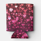 Pink Bokeh Hört digitales Hintergrundbild Dosenkühler (Rückseite)