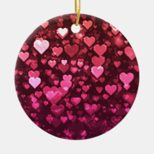 Pink Bokeh Hört digitales Hintergrundbild Keramikornament