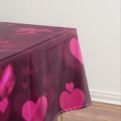 Pink Bokeh Hört digitales Hintergrundbild Tischdecke (Beispiel)