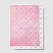 Pink Bokeh Pergament Einladungen (Versetzt (Einladung))