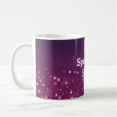 Pink Bokeh Stars Kaffeetasse (Links)