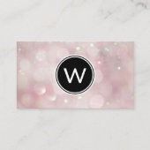 Pink Bokeh Visitenkarte (Vorderseite)