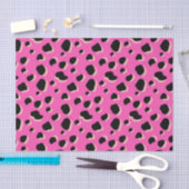 Pink Bold Animal Print 80er Seidenpapier (Handwerk)