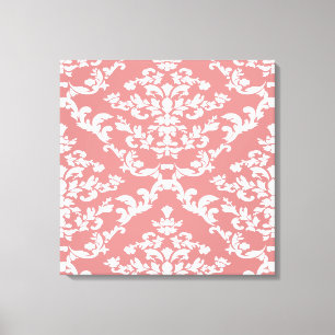 Pink Bold Damask @ Emporiomoffa Leinwanddruck