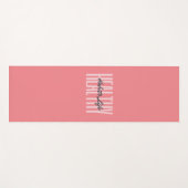 Pink Bold gesunde Lebensgewohnheiten Yoga Mat Yogamatte (Vorderseite (Horizontal))