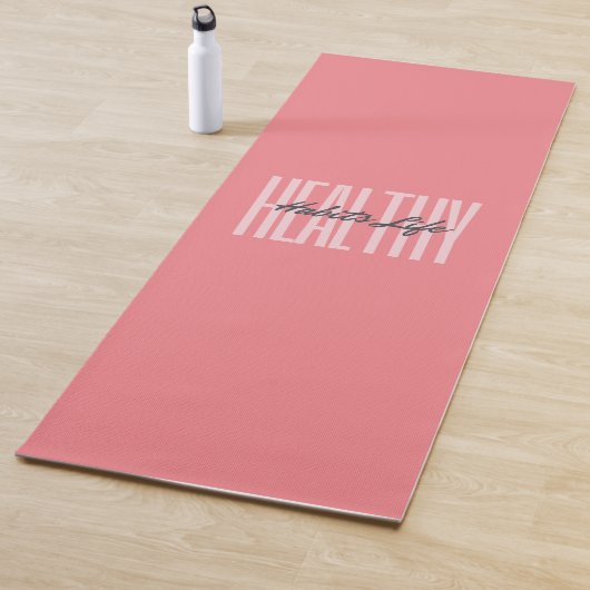 Pink Bold gesunde Lebensgewohnheiten Yoga Mat Yogamatte (Beispiel)