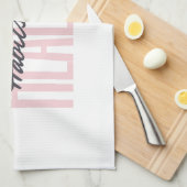 Pink Bold gesunde Lebensräume Lebensküche Handtuch (Viertel Falte)