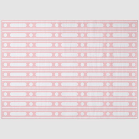 Pink Bone Inlay Dots Border Decoupage Paper Seidenpapier (Vorderseite)