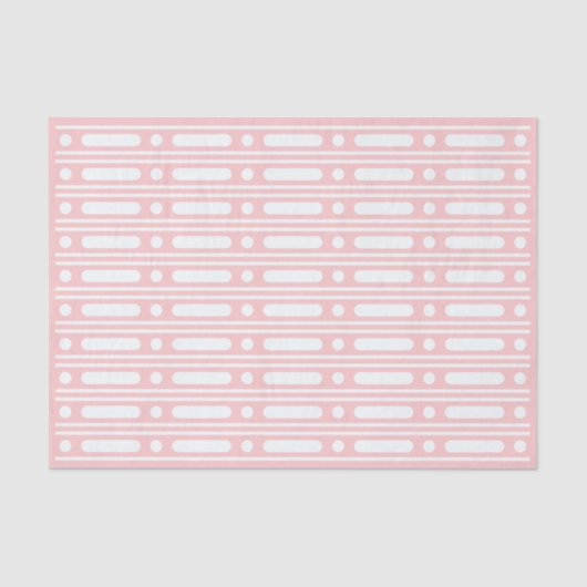 Pink Bone Inlay Dots Border Decoupage Paper Seidenpapier (Vorderseite)