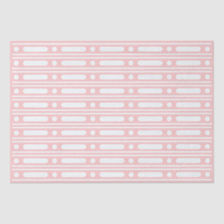 Pink Bone Inlay Dots Border Decoupage Paper Seidenpapier