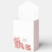 Pink Bonjour Bébé Französisch Macarons Babydusche Geschenkschachtel (Offen)