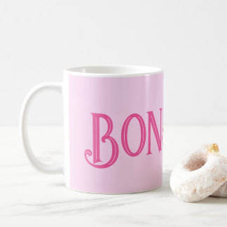 Pink Bonjour Pastel Pink Tasse
