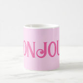 Pink Bonjour Pastel Pink Tasse (Mittel)