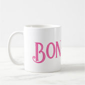 Pink Bonjour Tasse (Links)