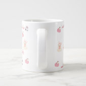 Pink Boo Cute Ghost Halloween Coffee Cup Jumbo-Tasse (Rückseite)