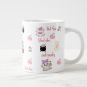 Pink Boo Cute Ghost Halloween Coffee Cup Jumbo-Tasse (Rechts)