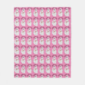 Pink Boo Jee Fleece Blanket (Vorderseite)