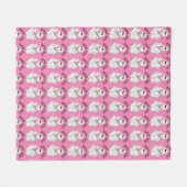 Pink Boo Jee Fleece Blanket (Vorderseite (Horizontal))