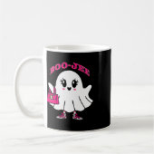 Pink Boo-jee Funny Ghost Halloween Kaffeetasse (Links)
