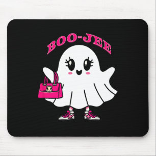 Pink Boo-jee Funny Ghost Halloween Mousepad