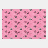 Pink Boo Kitty Liebe Kätzchen und Garn Kinder Geschenkpapier Set (Vorderseite 3)