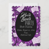 Pink Book Launch Partys Einladung (Vorderseite)