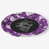 Pink Book Launch Partys Pappteller (Schrägansicht)