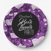 Pink Book Launch Partys Pappteller (Vorderseite)