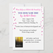 Pink Book Release Launch Signing Party Einladung (Rückseite)