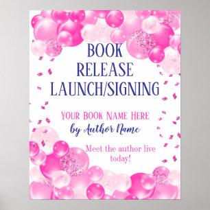 Pink Book Release Launch Signing Party Poster