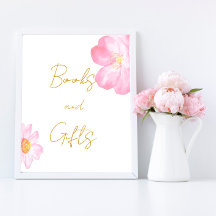 Pink Books and Gifts Poster