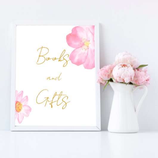 Pink Books and Gifts Poster