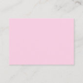 Pink “Books for Baby” Baby Shower Begleitkarte (Rückseite)